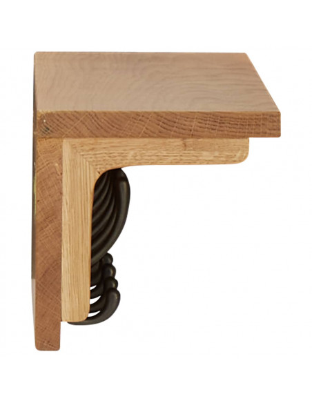 Appendiabiti 60x16x16 cm in Massello di Rovere