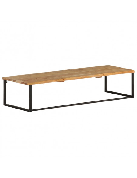 Attaccapanni con Bordi Vivi 100x35x22 cm in Legno di Acacia