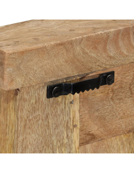 Appendiabiti 2 pz in Legno Massello di Mango 38x100 cm