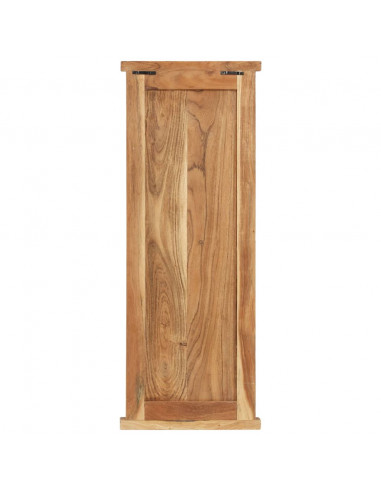 Appendiabiti 2 pz in Legno Massello di Acacia 38x100 cm