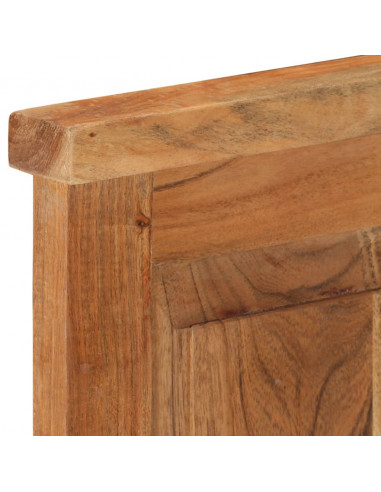 Appendiabiti 2 pz in Legno Massello di Acacia 38x100 cm