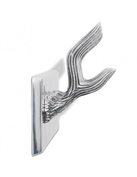 Ganci Appendiabiti 2 pz Argento in Alluminio