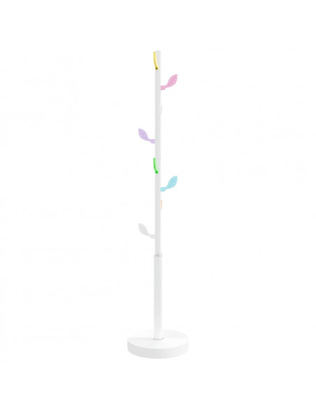Appendiabiti Bianco 172 cm in Ferro Verniciato a Polvere