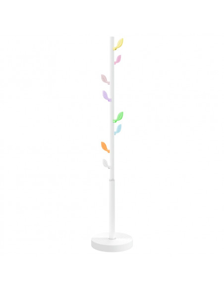 Appendiabiti Bianco 172 cm in Ferro Verniciato a Polvere