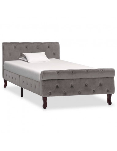 Giroletto Grigio in Velluto 90x200 cm