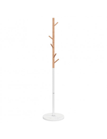 Appendiabiti Bianco 172 cm in Ferro Verniciato a Polvere