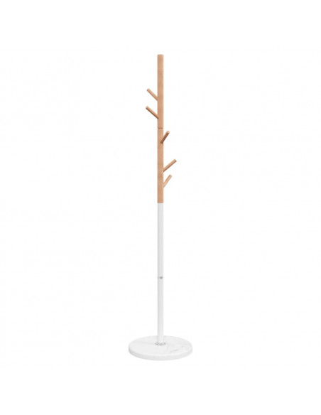 Appendiabiti Bianco 172 cm in Ferro Verniciato a Polvere