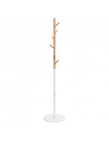 Appendiabiti Bianco 172 cm in Ferro Verniciato a Polvere