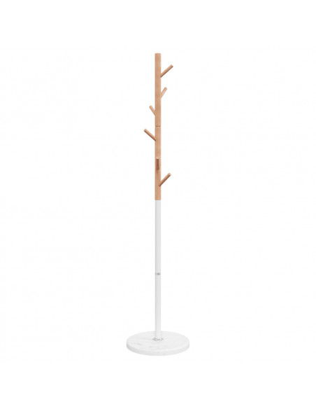 Appendiabiti Bianco 172 cm in Ferro Verniciato a Polvere