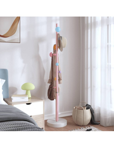 Appendiabiti Rosa 172 cm in Ferro Verniciato a Polvere