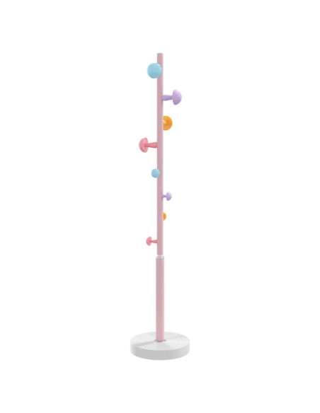 Appendiabiti Rosa 172 cm in Ferro Verniciato a Polvere