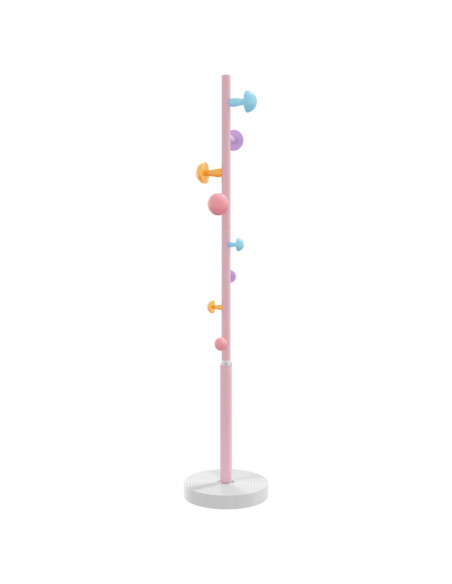 Appendiabiti Rosa 172 cm in Ferro Verniciato a Polvere