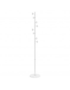 Appendiabiti Bianco 176 cm in Ferro Verniciato a Polvere 2