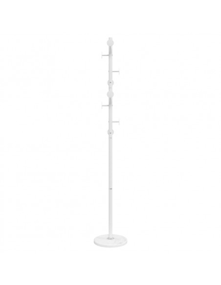 Appendiabiti Bianco 176 cm in Ferro Verniciato a Polvere