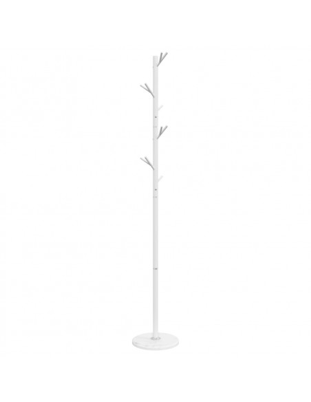 Appendiabiti Bianco 175 cm in Ferro Verniciato a Polvere