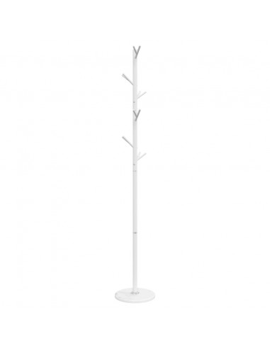 Appendiabiti Bianco 175 cm in Ferro Verniciato a Polvere