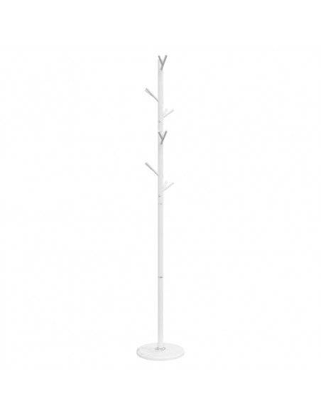 Appendiabiti Bianco 175 cm in Ferro Verniciato a Polvere