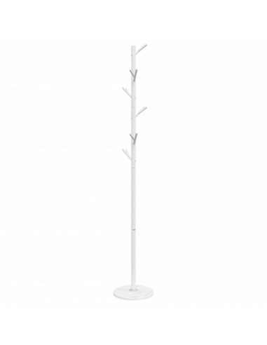 Appendiabiti Bianco 175 cm in Ferro Verniciato a Polvere