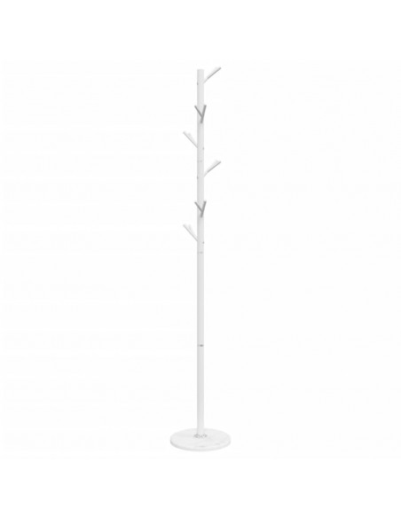 Appendiabiti Bianco 175 cm in Ferro Verniciato a Polvere