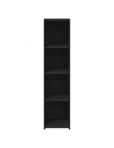 Credenza Nera 30x41x124 cm in Legno Multistrato