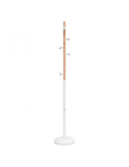 Appendiabiti Bianco 177 cm in Ferro Verniciato a Polvere