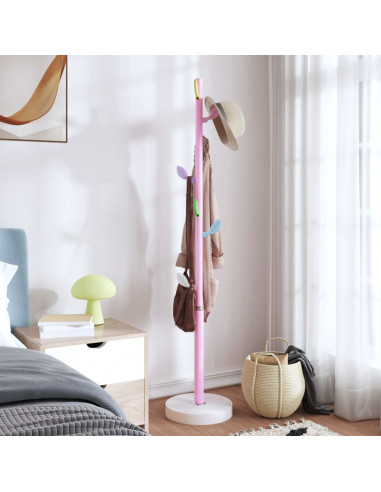 Appendiabiti Rosa 172 cm in Ferro Verniciato a Polvere