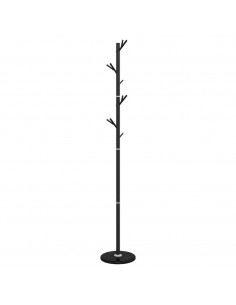 Appendiabiti Nero 175 cm in Ferro Verniciato a Polvere 2