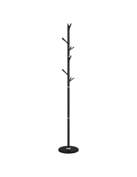 Appendiabiti Nero 175 cm in Ferro Verniciato a Polvere