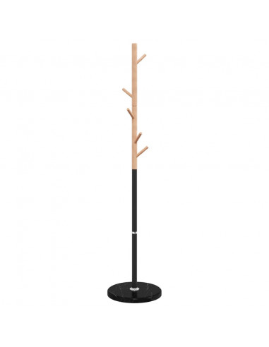 Appendiabiti Nero 172 cm in Ferro Verniciato a Polvere