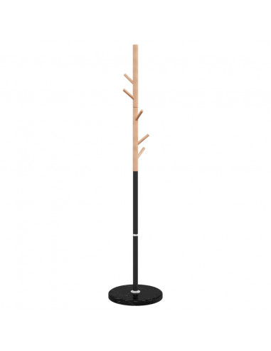 Appendiabiti Nero 172 cm in Ferro Verniciato a Polvere