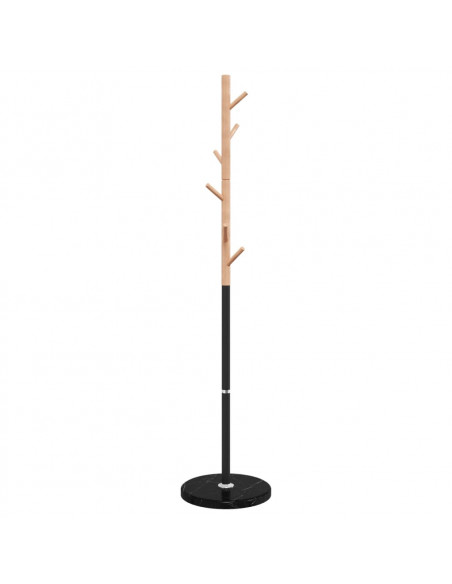 Appendiabiti Nero 172 cm in Ferro Verniciato a Polvere