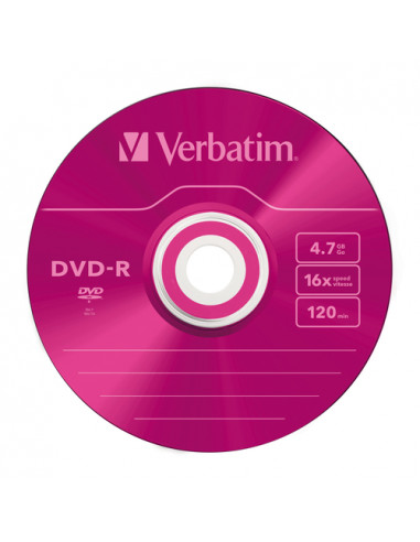 Verbatim DVD-R Colour 4,7 GB 5 pz