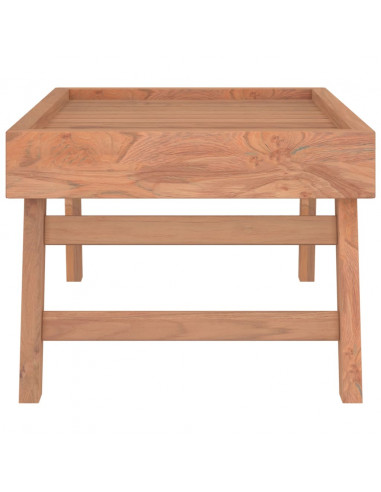 Vassoio Pieghevole 55x35x25 cm in Legno Massello di Teak