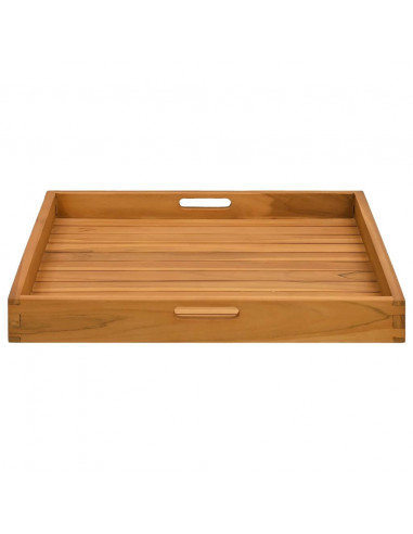 Vassoio da Portata 60x60 cm in Legno Massello di Teak