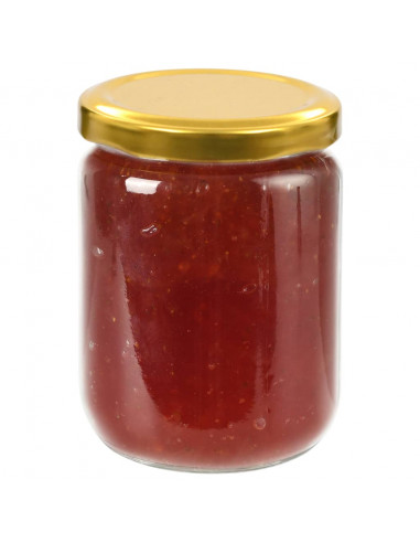 Vasi per Marmellata in Vetro Coperchio Oro 48 pz 230 ml