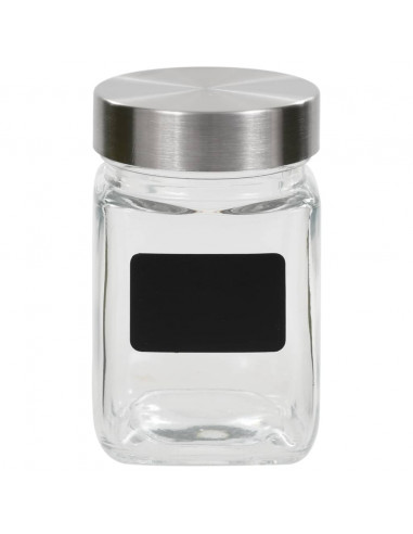 Barattoli in Vetro con Adesivo 12 pz 300 ml