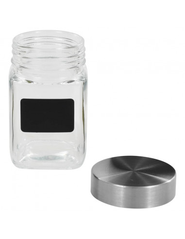 Barattoli in Vetro con Adesivo 24 pz 300 ml