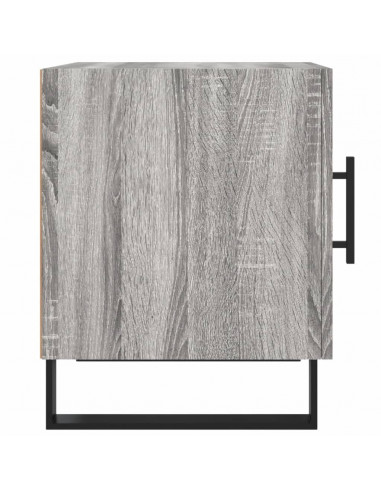 Comodino Grigio Sonoma 40x40x50 cm in Legno Multistrato