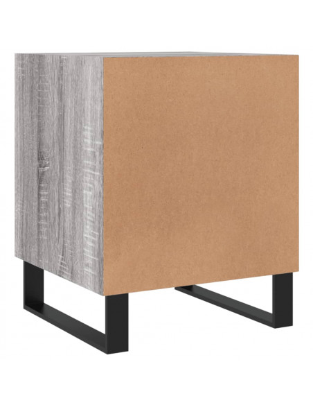Comodino Grigio Sonoma 40x40x50 cm in Legno Multistrato