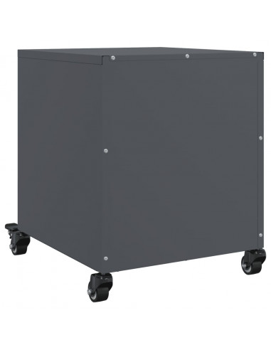 Comodini 2 pz Antracite 36x39x43,5 cm in Acciaio