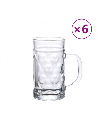 Bicchieri da Pinta in Vetro 6 pz 500 ml