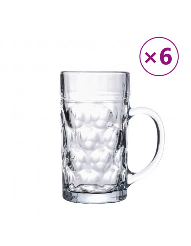 Bicchieri da Pinta in Vetro 6 pz 1000 ml