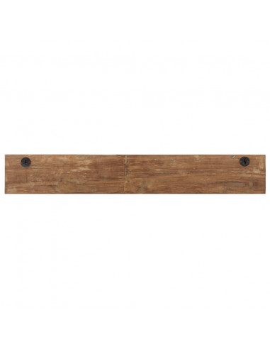 Appendiabiti Parete 5 Ganci 100x2,5x15cm Massello di Recupero