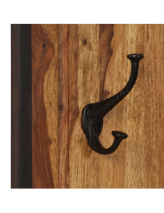 Appendiabiti 2 pz in Legno Massello di Sheesham 2