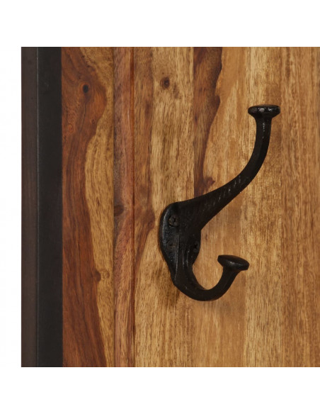 Appendiabiti 2 pz in Legno Massello di Sheesham