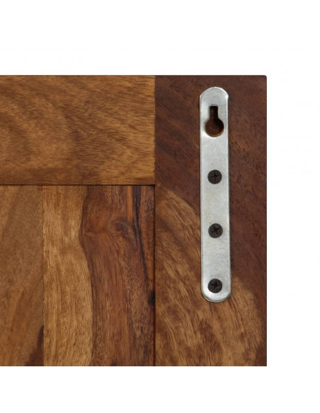 Appendiabiti 2 pz in Legno Massello di Sheesham