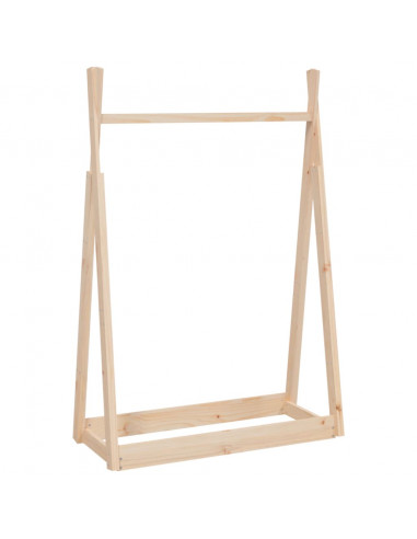 Appendiabiti 100x45x150 cm in Legno Massello di Pino