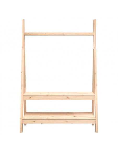 Appendiabiti 100x45,5x150 cm Legno Massello di Pino