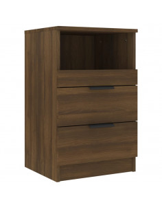 Comodino Rovere Marrone in Legno Multistrato 2