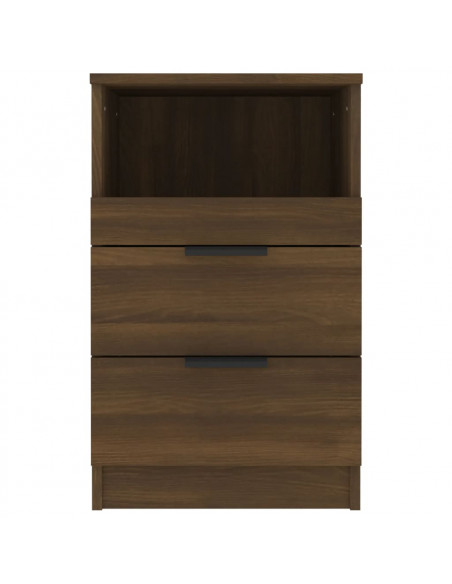 Comodino Rovere Marrone in Legno Multistrato